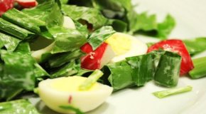 Салат из черемши: простые и вкусные рецепты