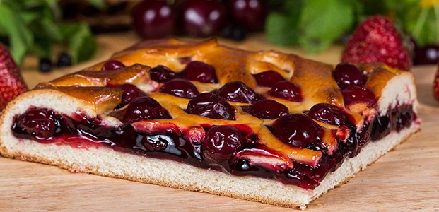 Пирог с вишней – вкусные рецепты