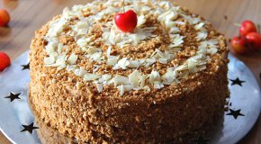 Постный медовик — рецепты очень вкусного торта