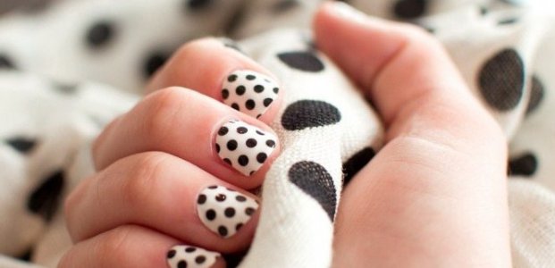 Ногти в горошек – дизайн ногтей в домашних условиях