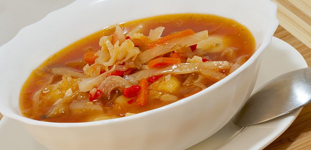 Постные щи — рецепты супа из капусты