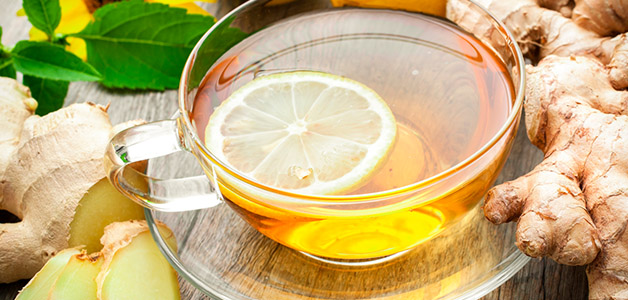 Имбирный чай с лимоном