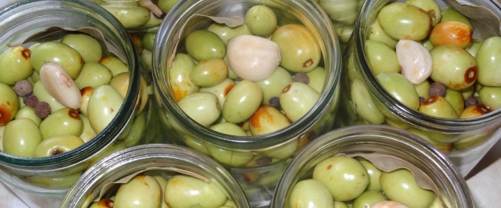 Маринованный зизифус под оливки