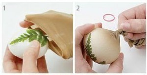 яйца с узором