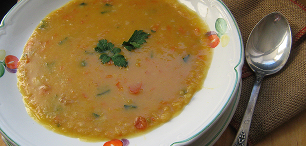 Постный гороховый суп-пюре