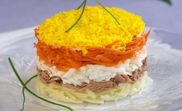 Салат мимоза с рисом рецепт