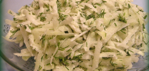 простой салат из кольраби