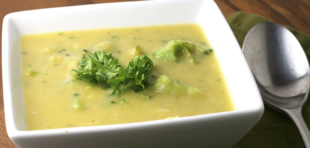 Суп из брокколи и цветной капусты 