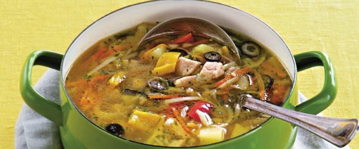 Грибной суп с кабачком